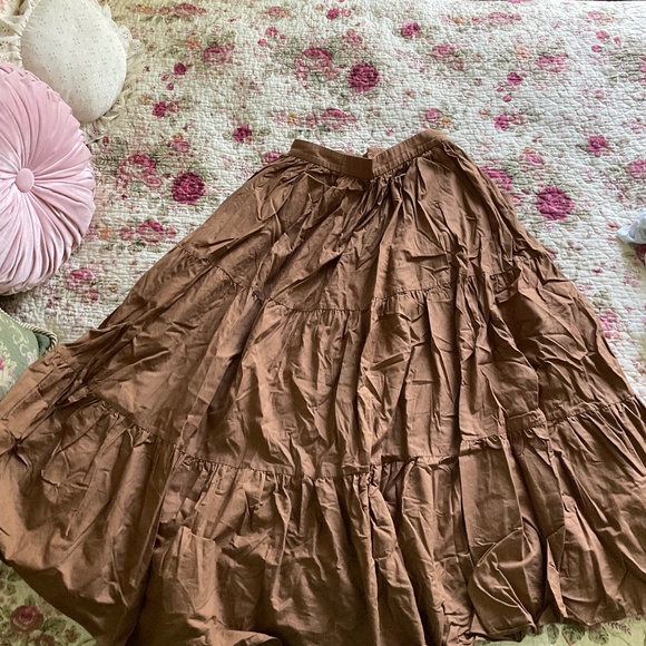 Brown Hearts and Found Skirt, size M - Picture 1 of 1